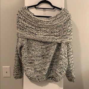 Black and White Knitted Sweater